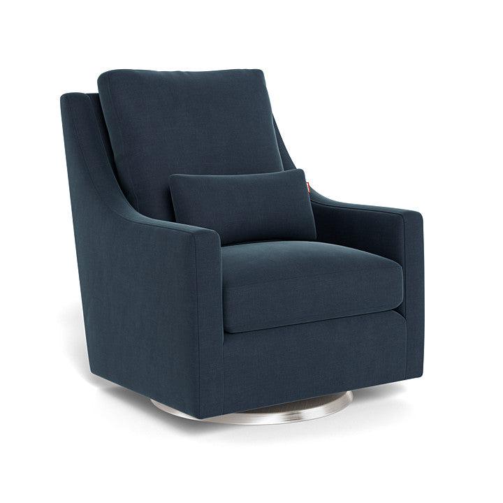 Monte Design - Vera Glider - Stainless Steel Swivel Base-Chairs-Midnight Blue-Posh Baby