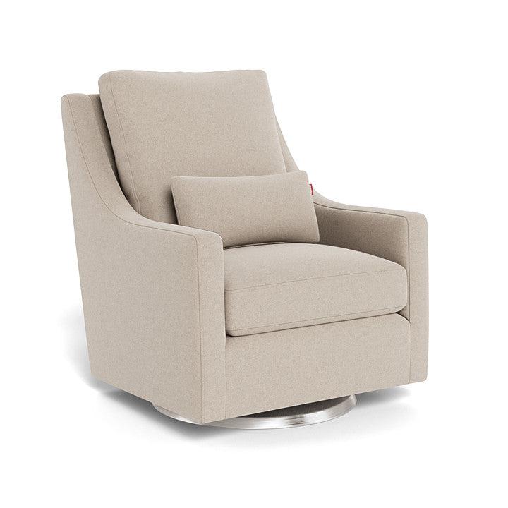 Monte Design - Vera Glider - Stainless Steel Swivel Base-Chairs-Oatmeal Wool-Posh Baby