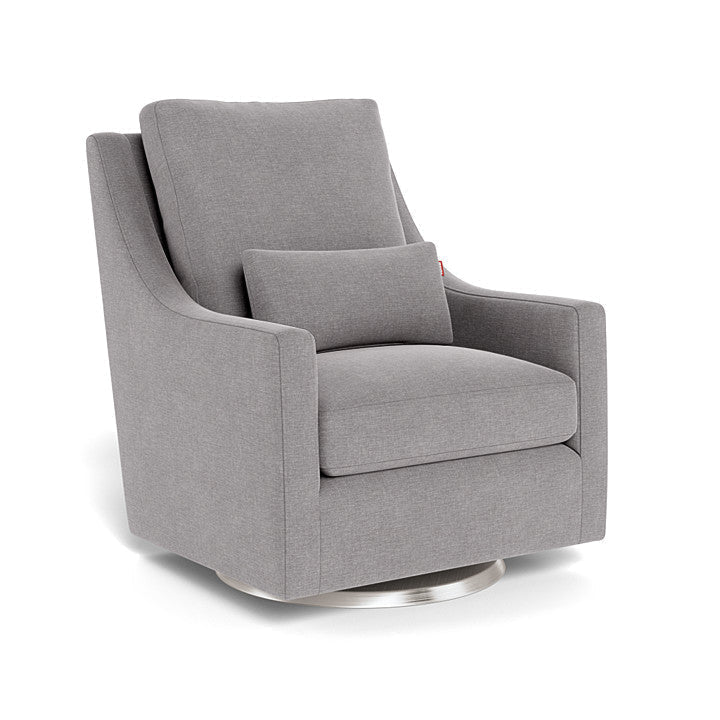 Monte Design - Vera Glider - Stainless Steel Swivel Base-Chairs-Pebble Grey-Posh Baby