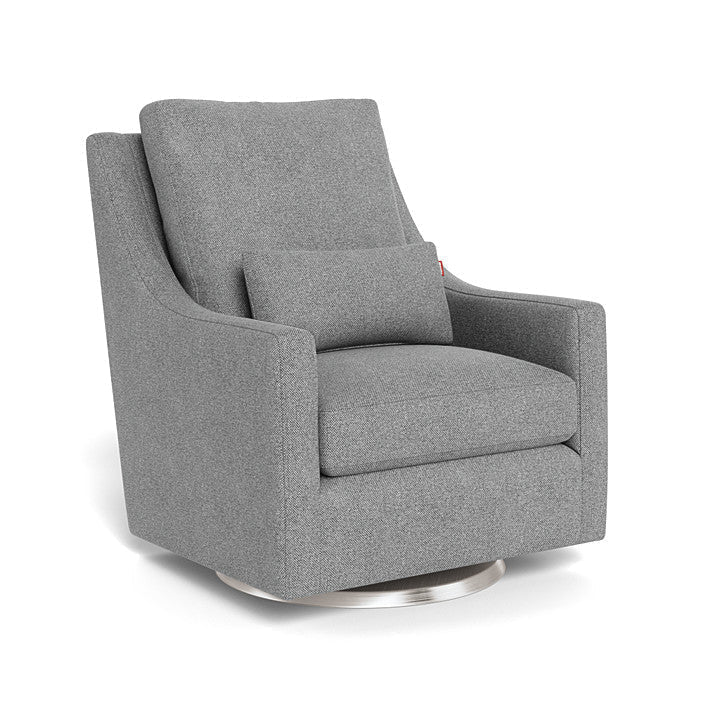 Monte Design - Vera Glider - Stainless Steel Swivel Base-Chairs-Pepper Grey-Posh Baby