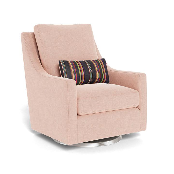 Monte Design - Vera Glider - Stainless Steel Swivel Base-Chairs-Petal Pink-Posh Baby
