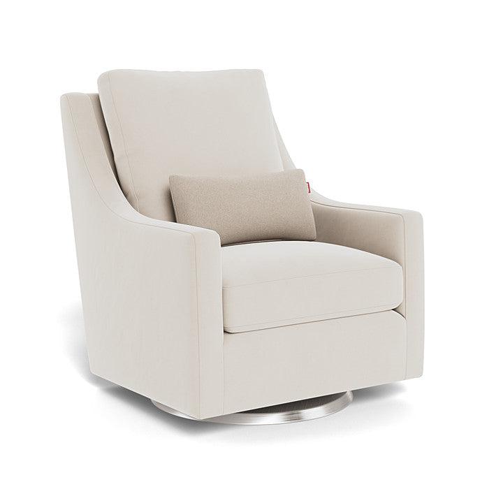 Monte Design - Vera Glider - Stainless Steel Swivel Base-Chairs-Stone Velvet-Posh Baby