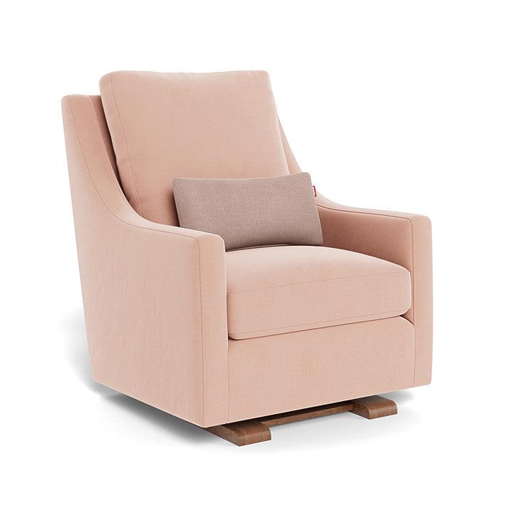 Monte Design - Vera Glider - Walnut Base-Chairs-Blush Velvet-Posh Baby