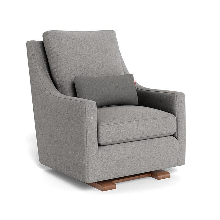 Monte Design - Vera Glider - Walnut Base-Chairs-Light Grey Wool-Posh Baby