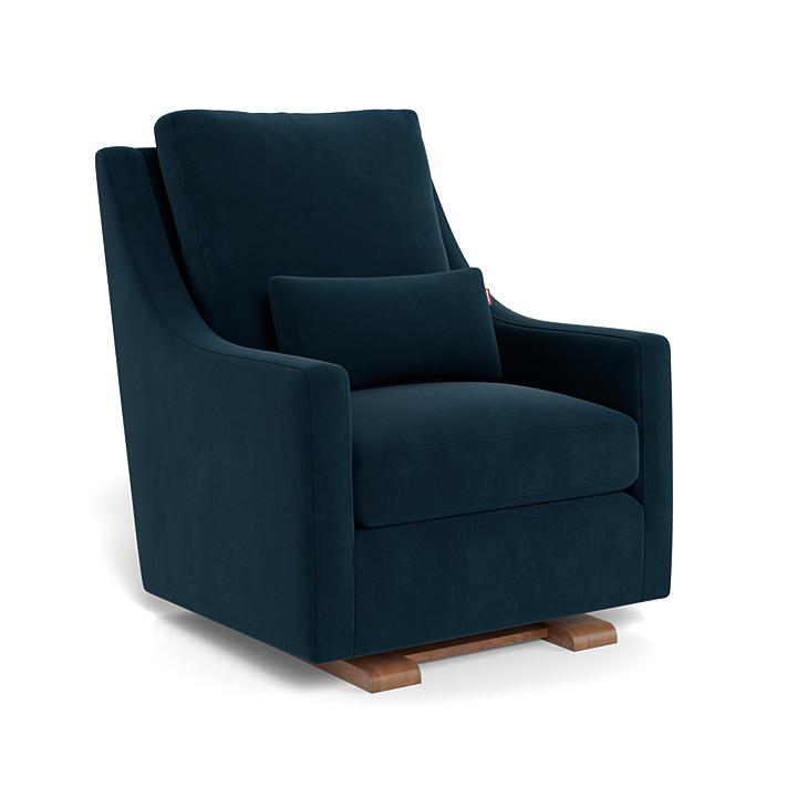 Monte Design - Vera Glider - Walnut Base-Chairs-Navy Velvet-Posh Baby