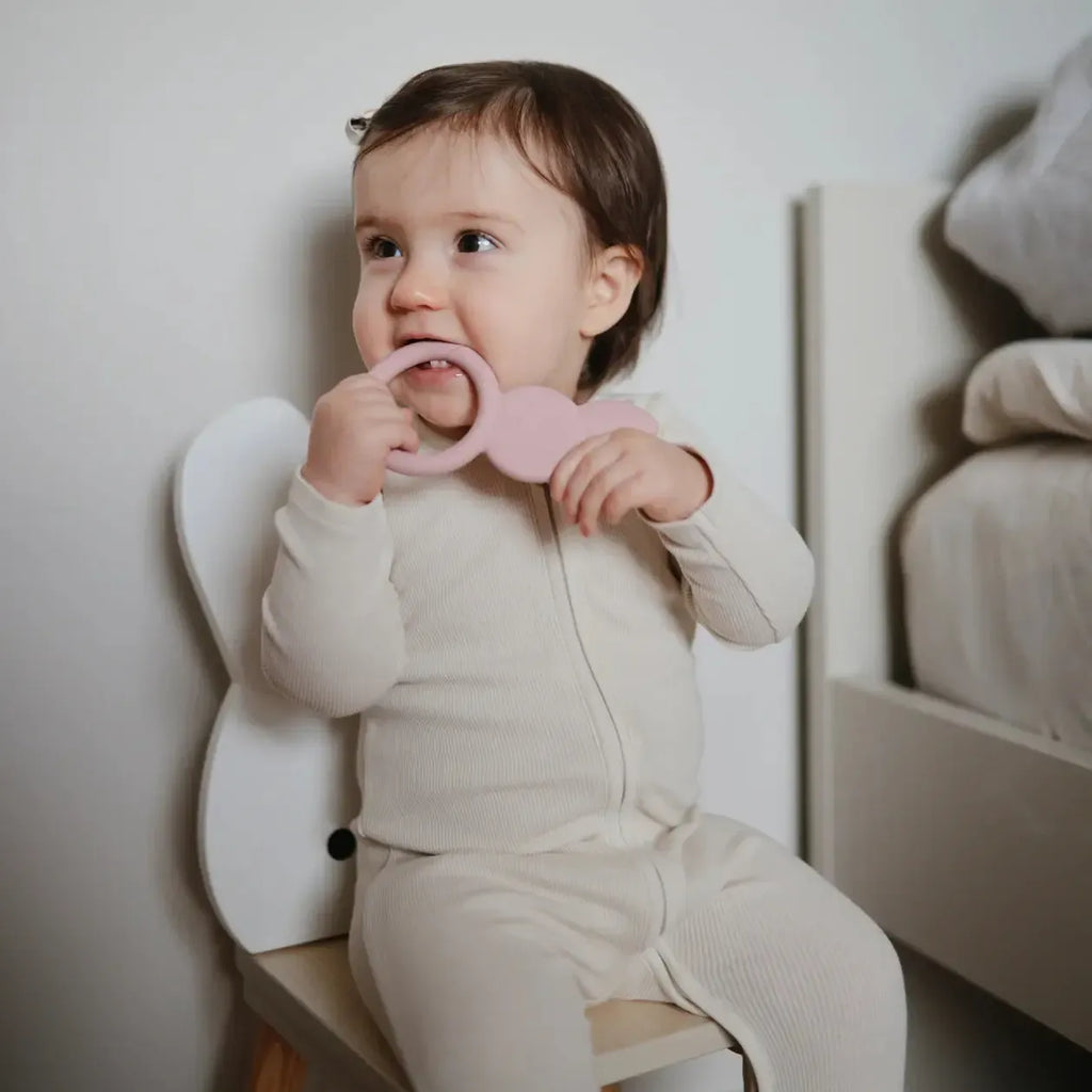 Mushie - Organic Zipper Footie - Ivory-Footies + Rompers (Basic)-0-3M-Posh Baby