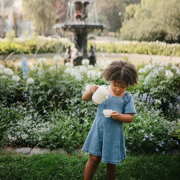 Mushie - Silicone Tea Play Set-Pretend Play-Blush-Posh Baby