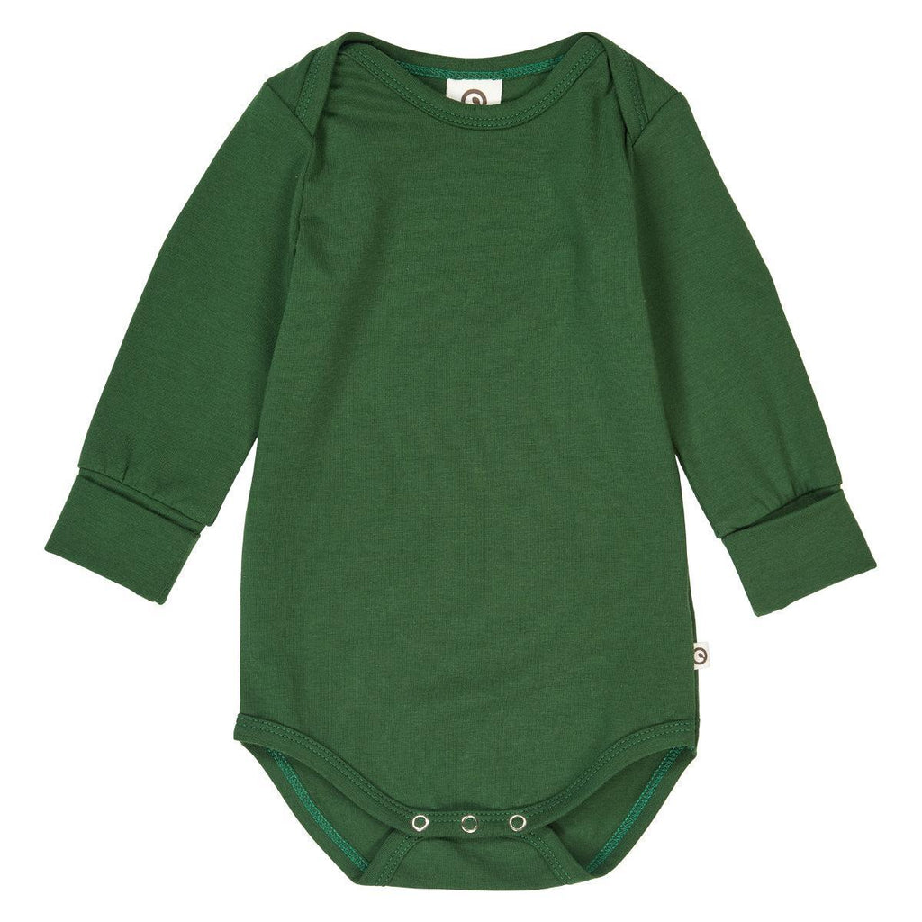 Musli - Organic Bodysuit - Green-Onesies-0-3M-Posh Baby