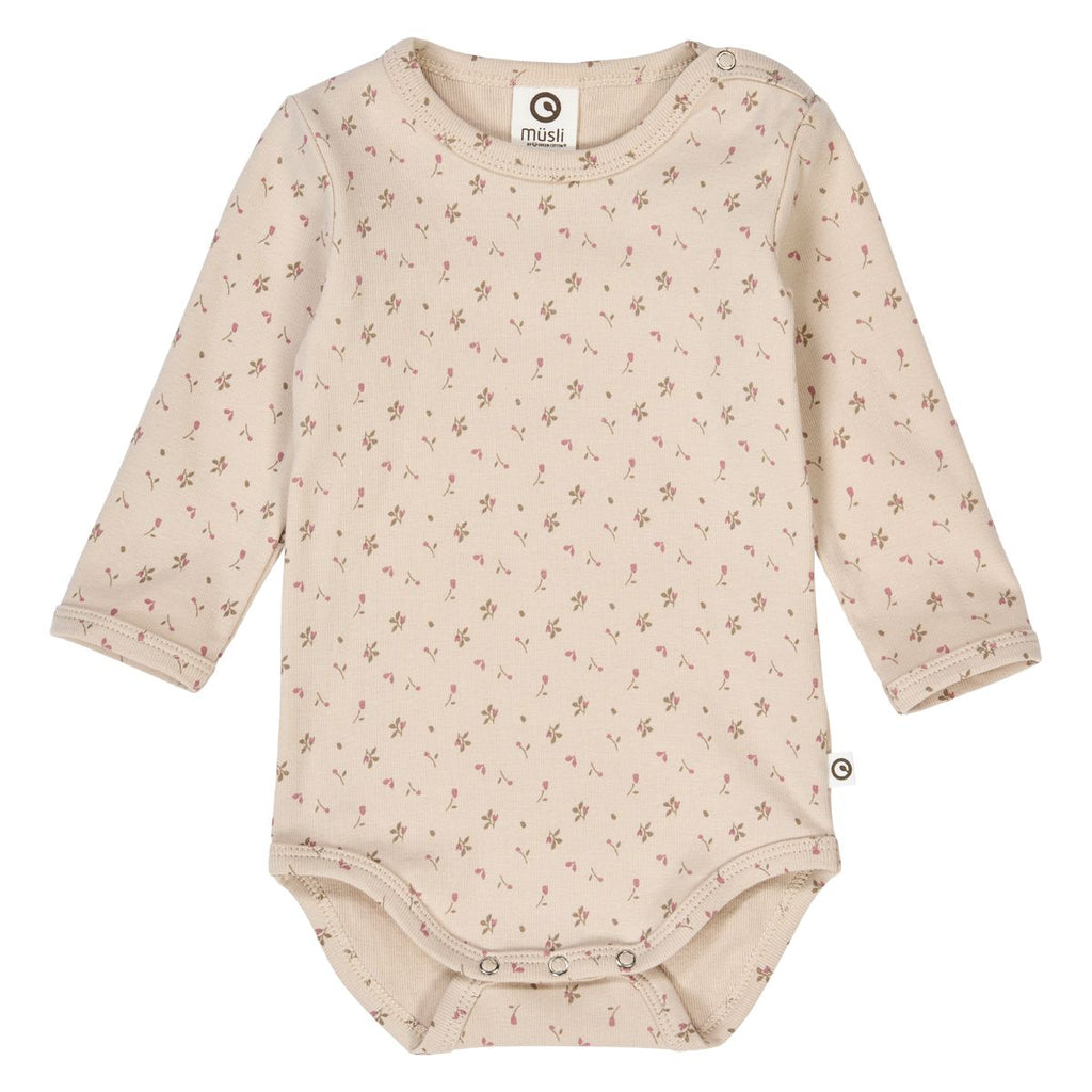 Musli - Organic Bodysuit - Vintage Rose-Onesies-0-3M-Posh Baby