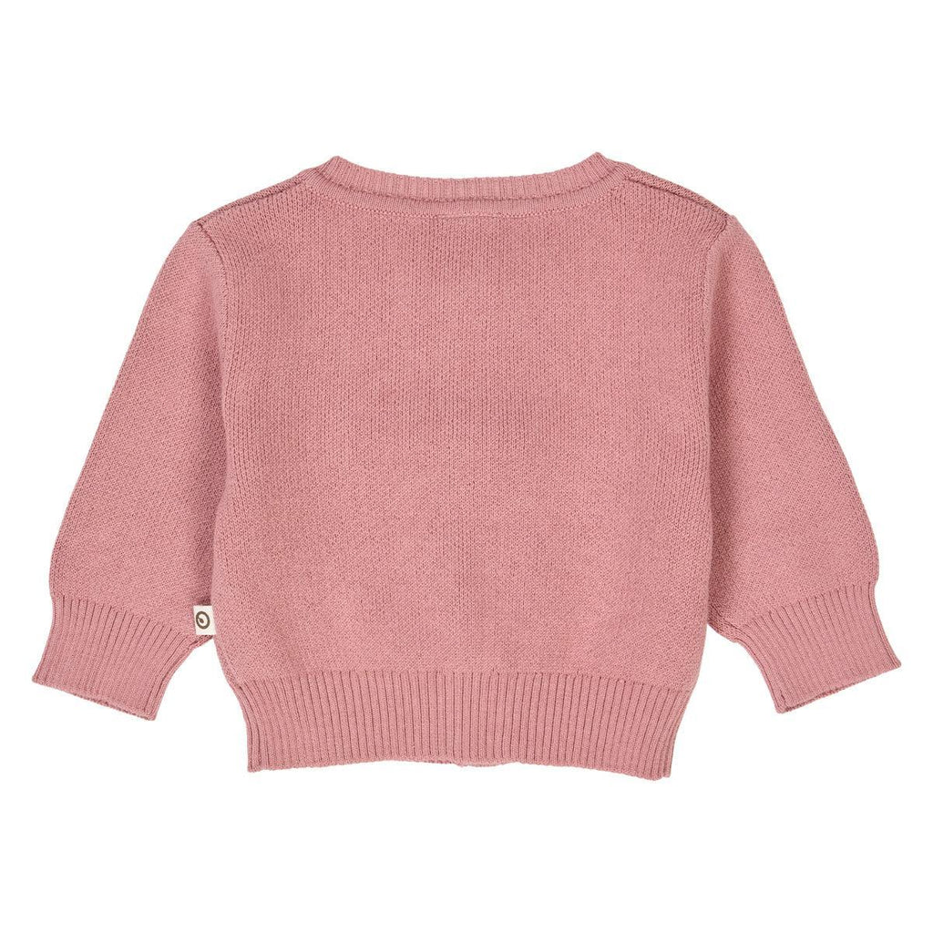 Musli - Organic Knit Cardigan - Vintage Rose-Sweaters + Cardigans + Jackets-0-3M-Posh Baby