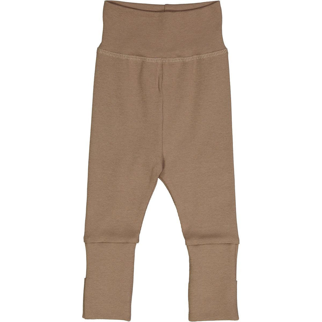 Musli - Organic Ribbed Pants - Walnut-Bottoms-Preemie-Posh Baby