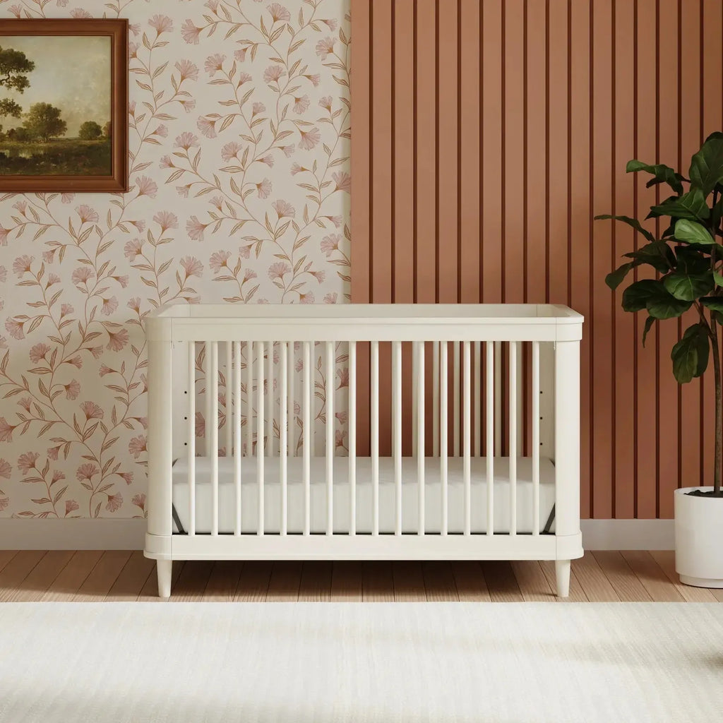 Namesake - Marin Cane 3-in-1 Convertible Crib - Warm White + Honey Cane-Cribs-Posh Baby