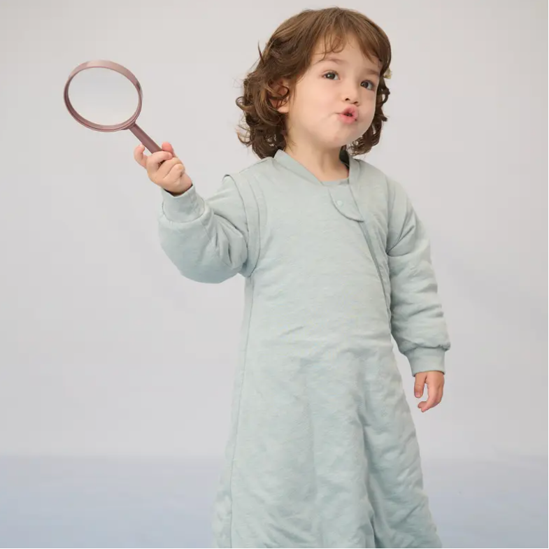 Nest Designs - Removable Long Sleeve Sleepsack - 2.0 TOG - Slate-Sleep Sacks + Bags-6-18M-Posh Baby