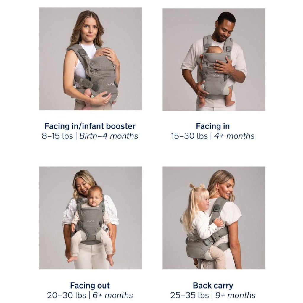 Nuna - CUDL Clik Baby Carrier - Denim-Baby Carriers-Posh Baby