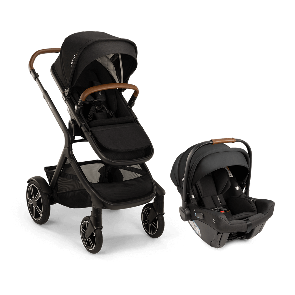 Nuna - Demi NEXT + Pipa URBN Travel System - Caviar-Car Seat + Stroller Bundles-Posh Baby