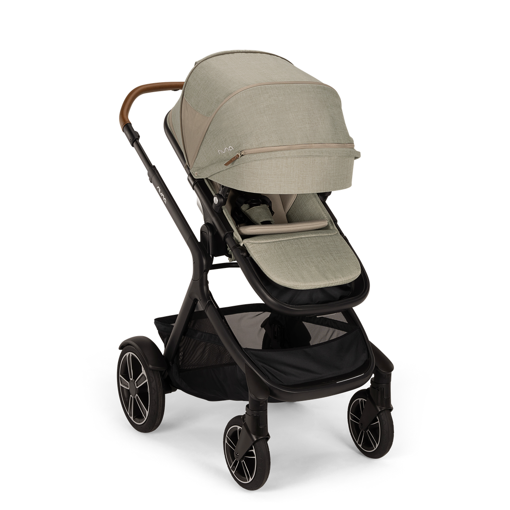 Nuna - Demi Next Stroller + Rider Board - Hazelwood-Single-to-Double Strollers-Posh Baby