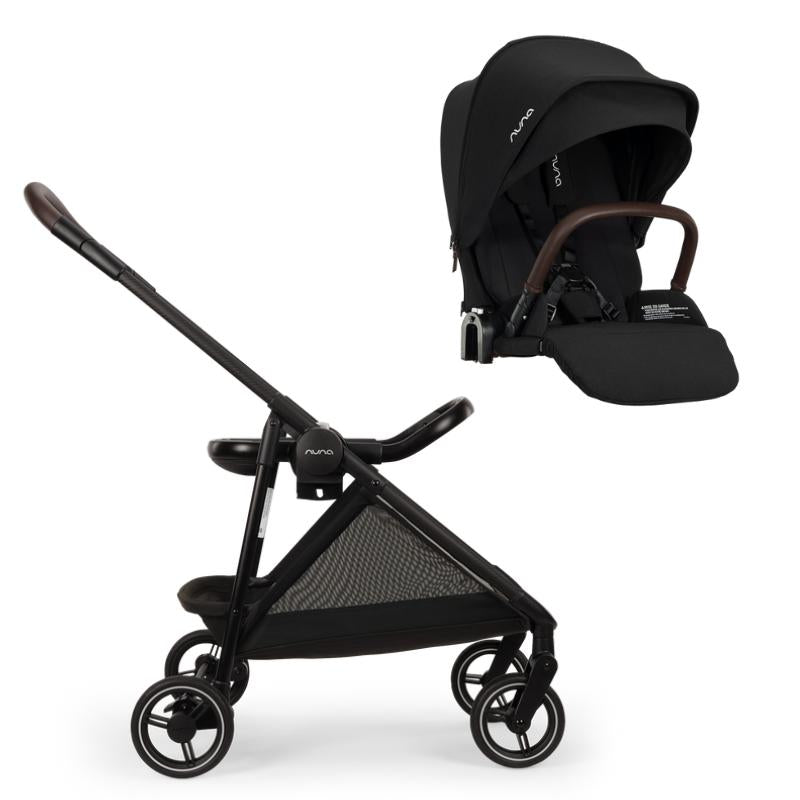 Nuna - Flex System Frame + Pipa Ring Adapter - Caviar-Lightweight + Travel Strollers-Flex System Frame + Adapter - No Seat-Posh Baby