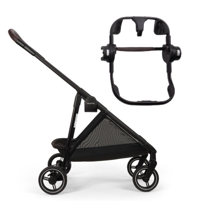 Nuna - Flex System Frame + Pipa Ring Adapter - Caviar-Lightweight + Travel Strollers-Flex System Frame + Adapter - No Seat-Posh Baby