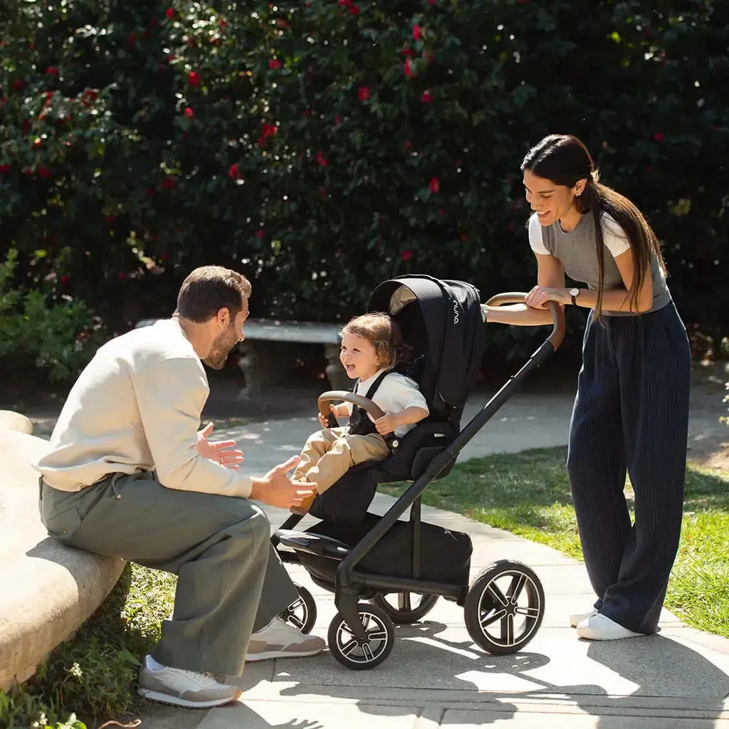 Nuna - MIXX Next Stroller - Caviar-Full Size Strollers-Posh Baby