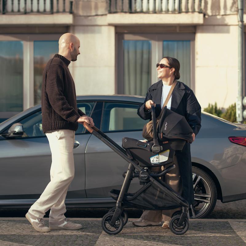 Nuna - Pipa Ubrn + Swiv Travel System - Caviar-Car Seat + Stroller Bundles-Posh Baby