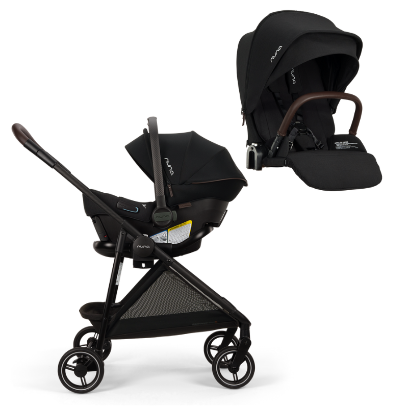 Nuna - Pipa Urbn Flex System - Caviar-Car Seat + Stroller Bundles-Car Seat + Frame - No Seat-Posh Baby