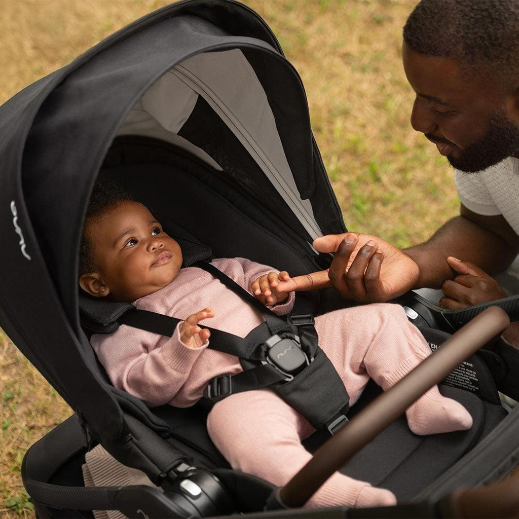 Nuna - Pipa Urbn + TRIV LX Stroller Travel System - Caviar-Car Seat + Stroller Bundles-Posh Baby