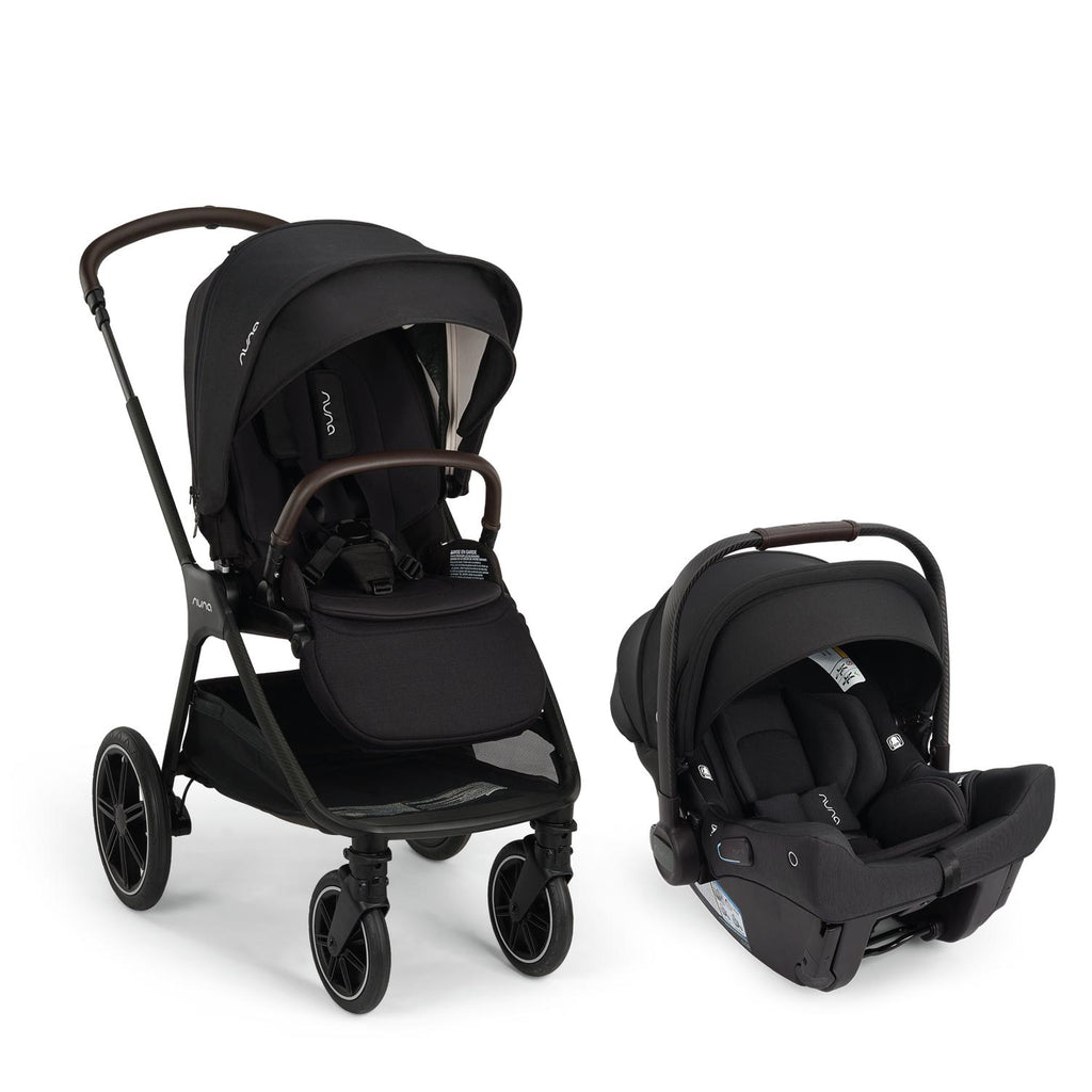 Nuna - Pipa Urbn + TRIV LX Stroller Travel System - Caviar-Car Seat + Stroller Bundles-Posh Baby