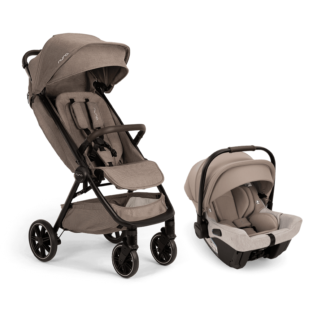 Nuna - Pipa urbn + TRVL LX Stroller Travel System - Cedar (NEW)-Car Seat + Stroller Bundles-Posh Baby