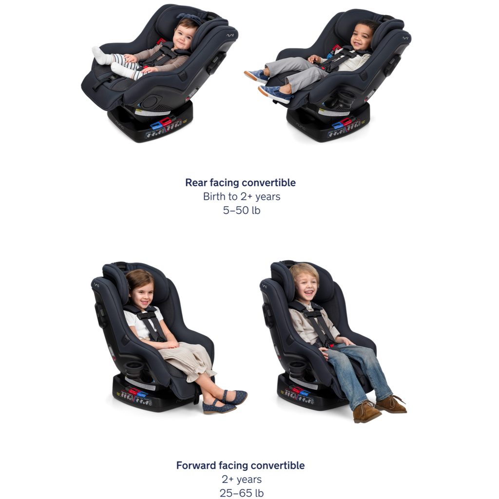 Nuna - Rava Flame Retardant Free Convertible Car Seat - Riveted-Convertible Car Seats-Posh Baby