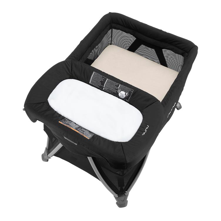 Nuna - Sena Aire + Zip-Off Bassinet + Changer - Caviar-Travel Beds + Play Yards-Posh Baby