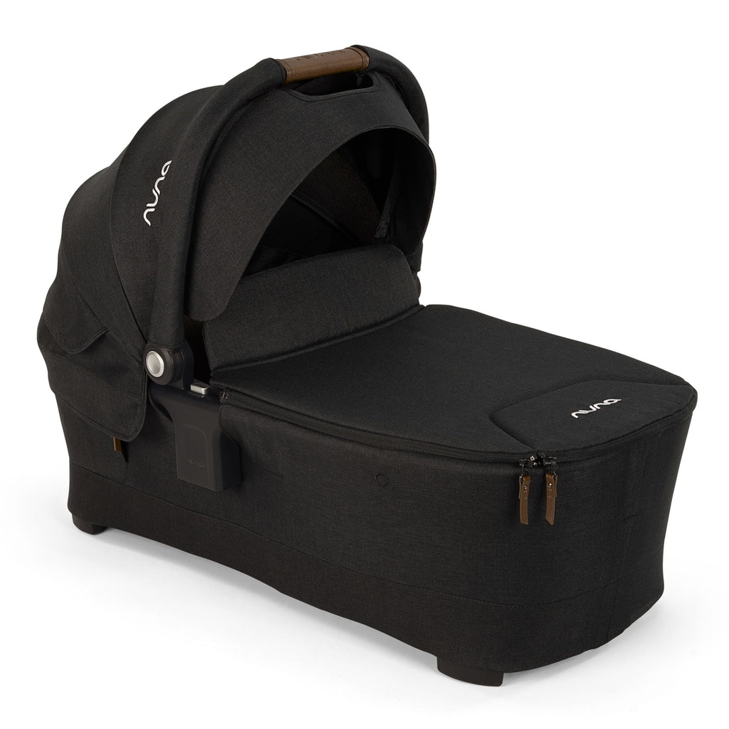 Nuna - SWIV™ & TRIV™ Series Bassinet + Stand - Caviar-Stroller Bassinets + Stands-Posh Baby