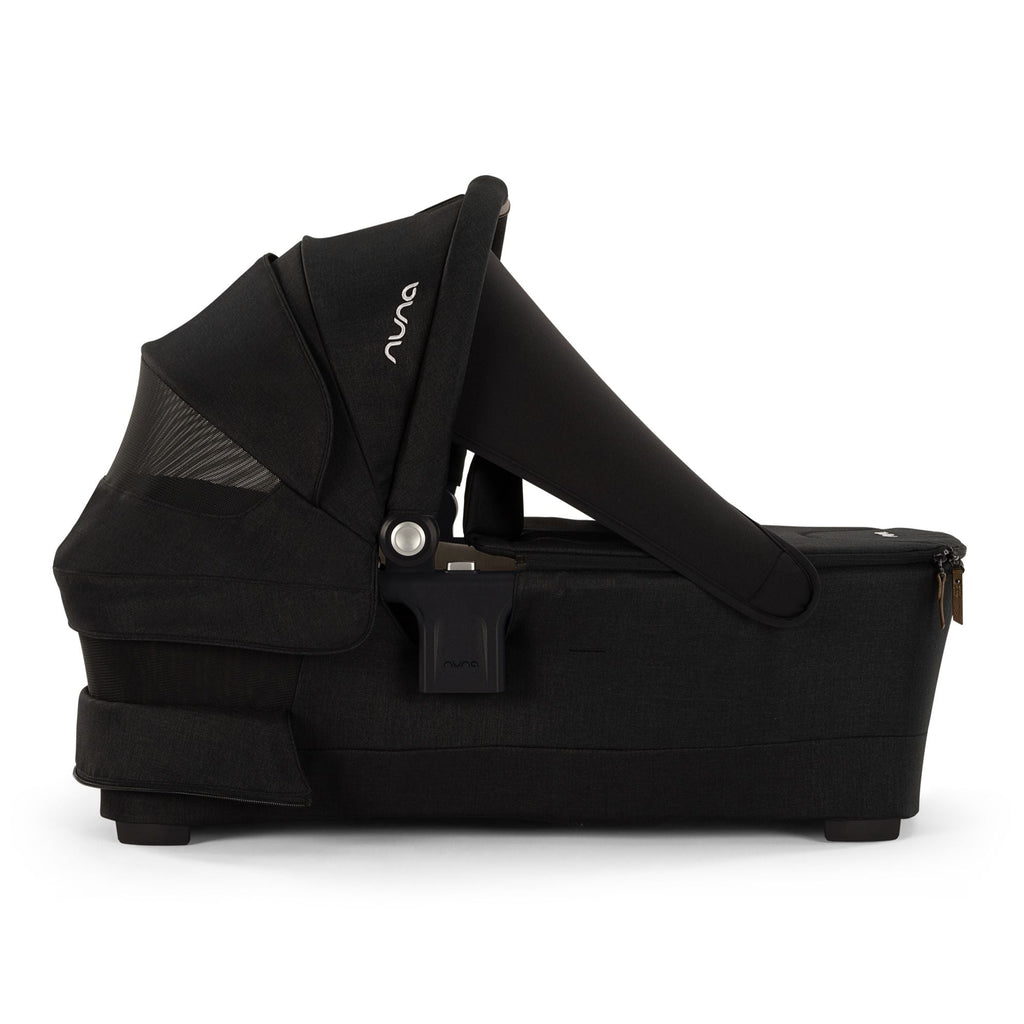 Nuna - SWIV™ & TRIV™ Series Bassinet + Stand - Caviar-Stroller Bassinets + Stands-Posh Baby