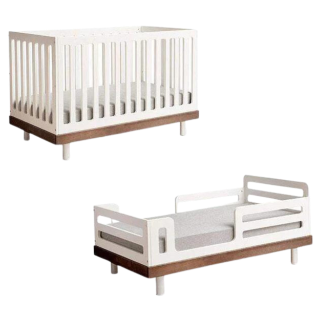 Oeuf - Classic Crib - Walnut-Cribs-Posh Baby