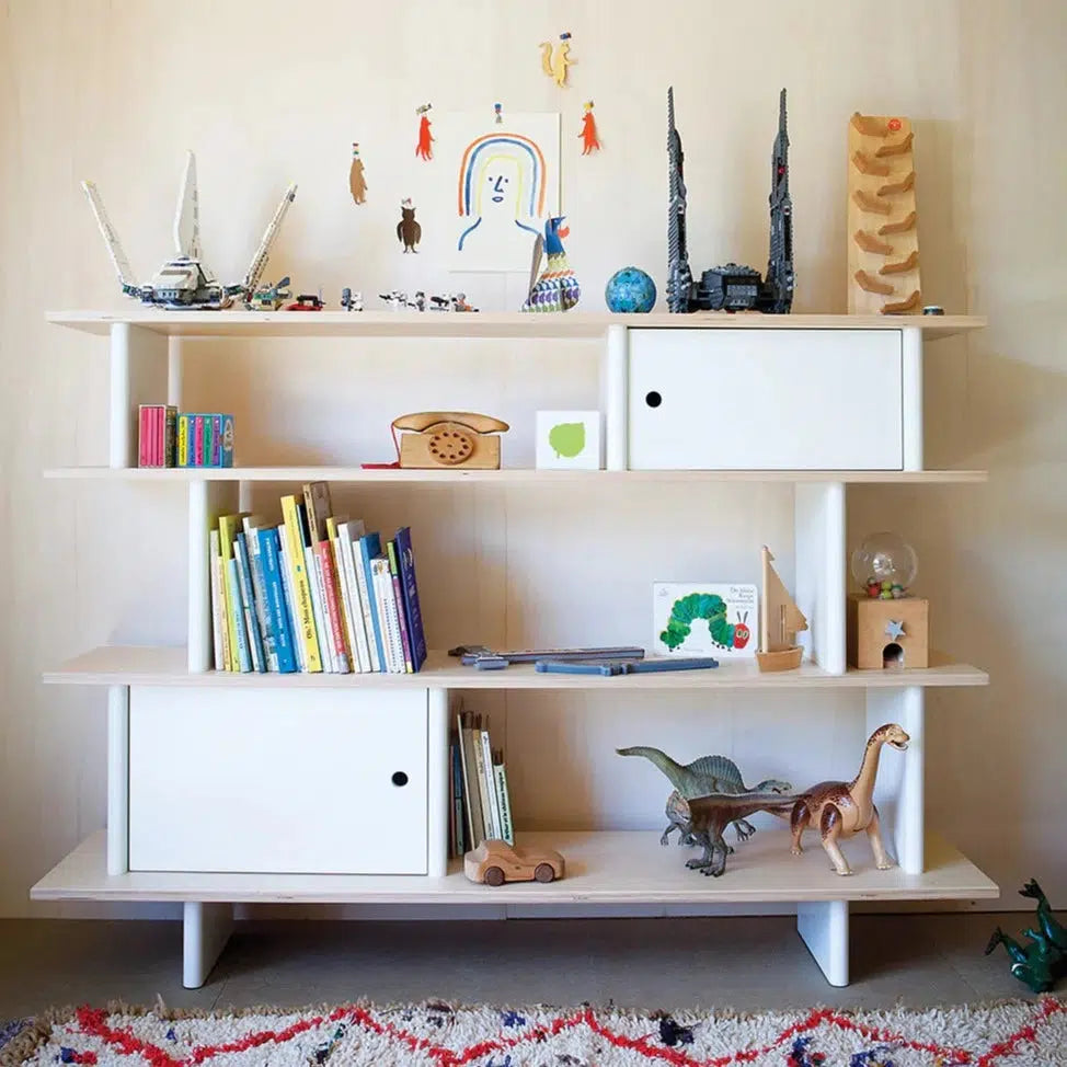 Oeuf - Mini Library - Birch-Storage + Shelving-Posh Baby
