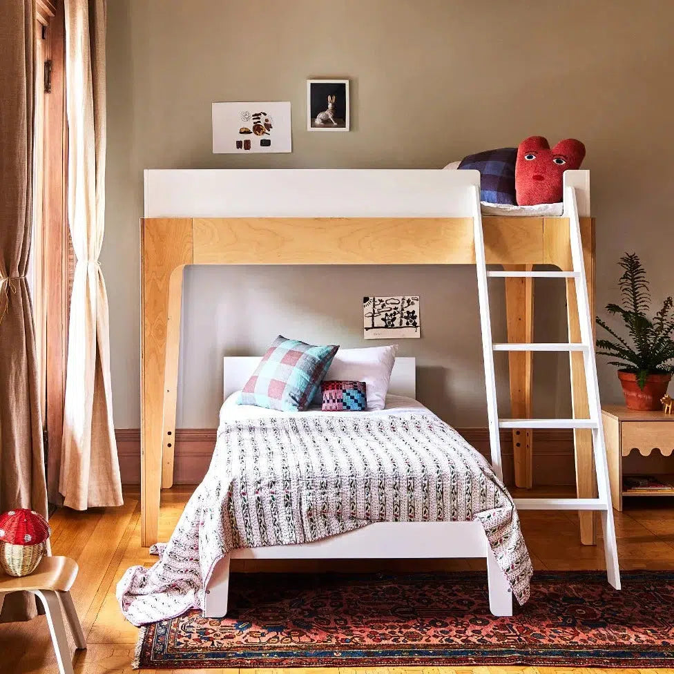 Oeuf - Perch Bunk Bed - Birch-Bunk Beds-Twin-None-Posh Baby