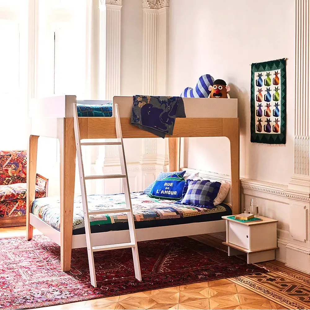 Oeuf - Perch Bunk Bed - Birch-Bunk Beds-Twin-None-Posh Baby