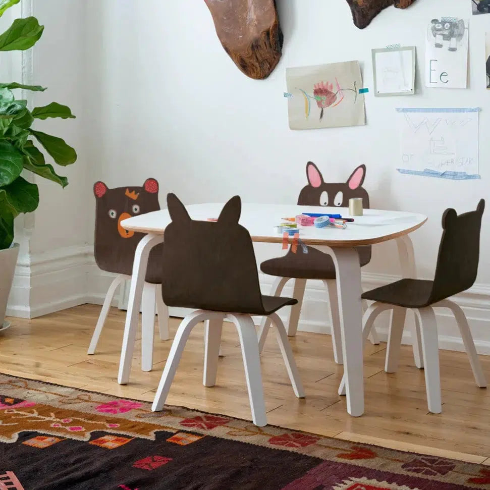 Oeuf - Play Chairs (set of 2)-Play Table + Chairs-Rabbit - Birch-Posh Baby