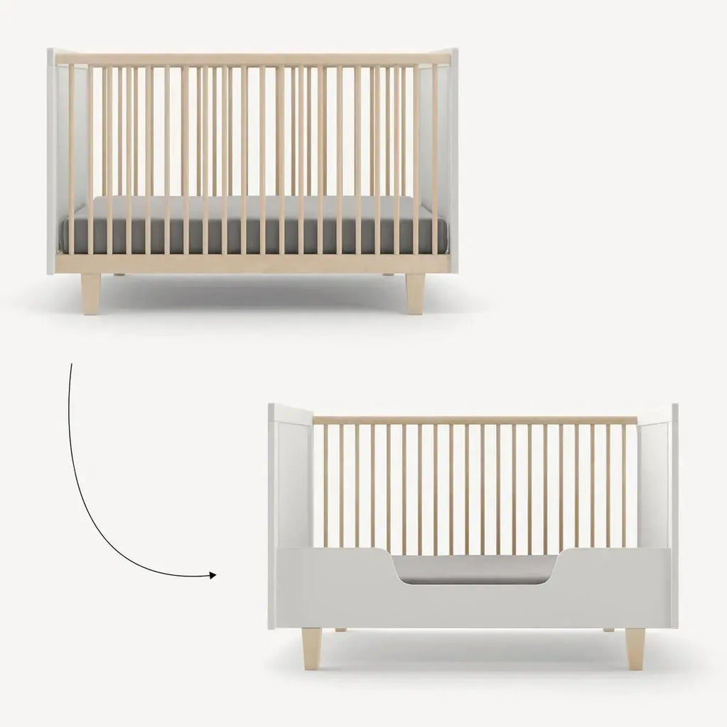 Oeuf - Rhea Crib Toddler Conversion Kit - White-Crib Conversions + Rails-Posh Baby