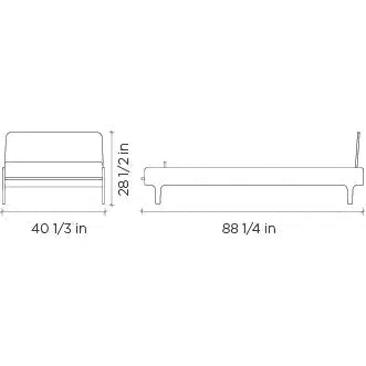 Oeuf - River Twin Bed - White + Birch-Twin Beds-No Rail Needed-Posh Baby