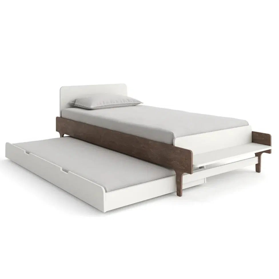 Oeuf - River Twin Trundle Frame - White-Twin Beds-No Mattress Included-Posh Baby