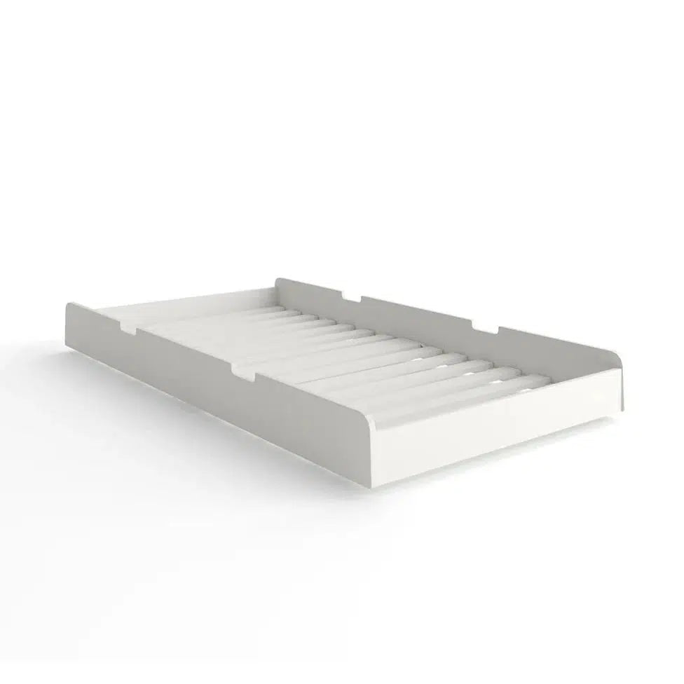 Oeuf - River Twin Trundle Frame - White-Twin Beds-No Mattress Included-Posh Baby