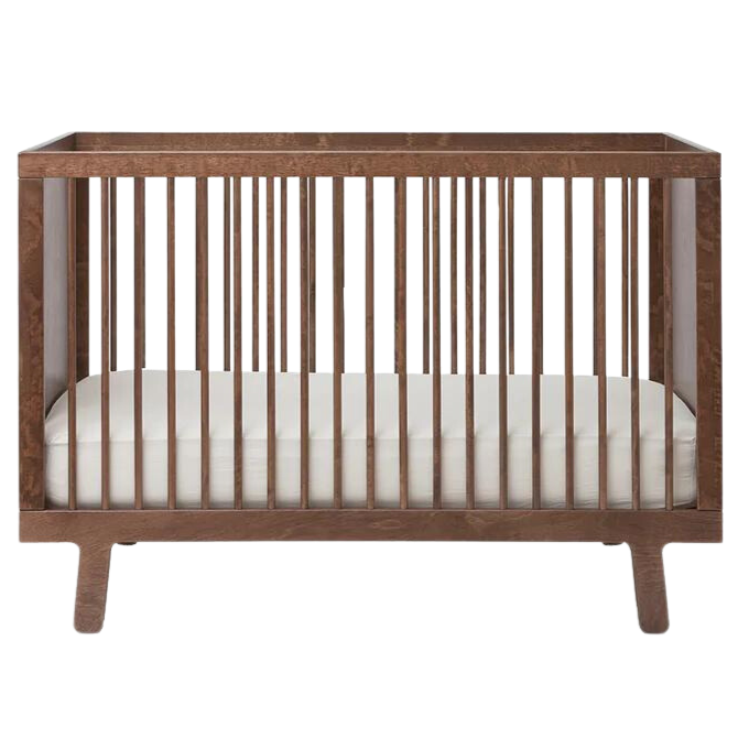 Oeuf - Sparrow Crib - Walnut-Cribs-Posh Baby