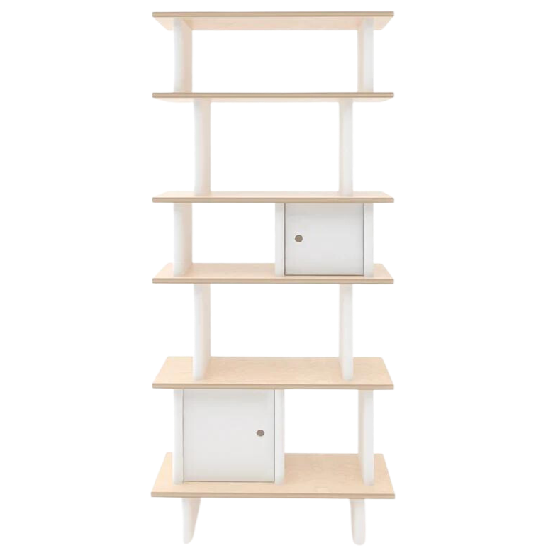 Oeuf - Vertical Mini Library - Birch-Storage + Shelving-Posh Baby