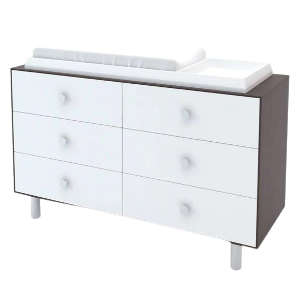 Oeuf - XL Changing Station - White-Dressers + Changing Tables-Posh Baby