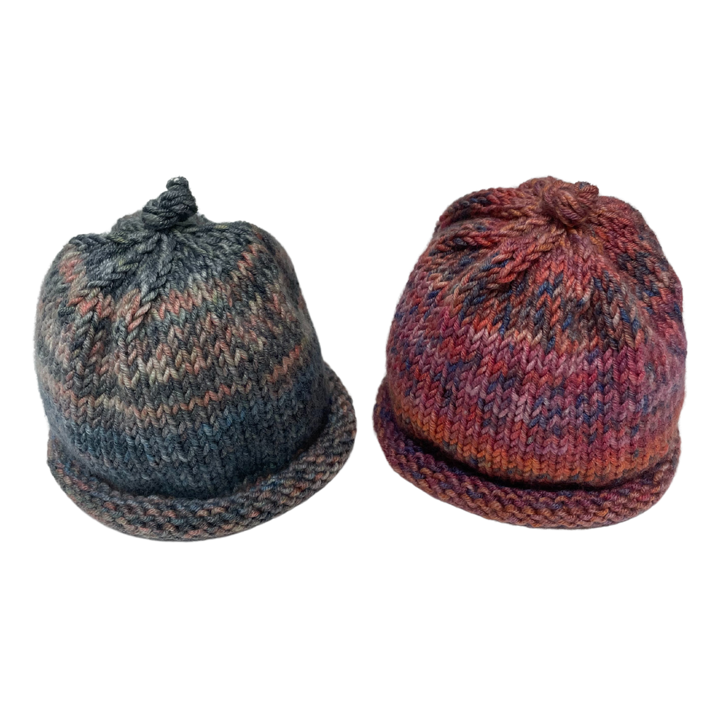 Patricia Oliphant - Hand Knit Baby Hat-Hats-0-6M-Multicolored-Posh Baby