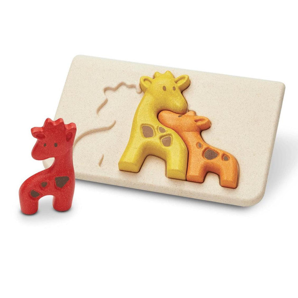 PlanToys - Giraffe Puzzle-Puzzles-Posh Baby
