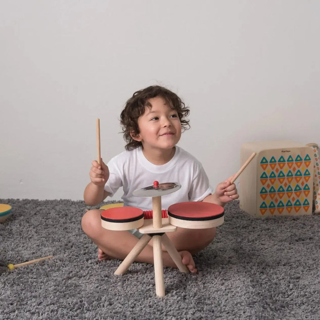 PlanToys - Musical Band Drum Kit-Posh Baby