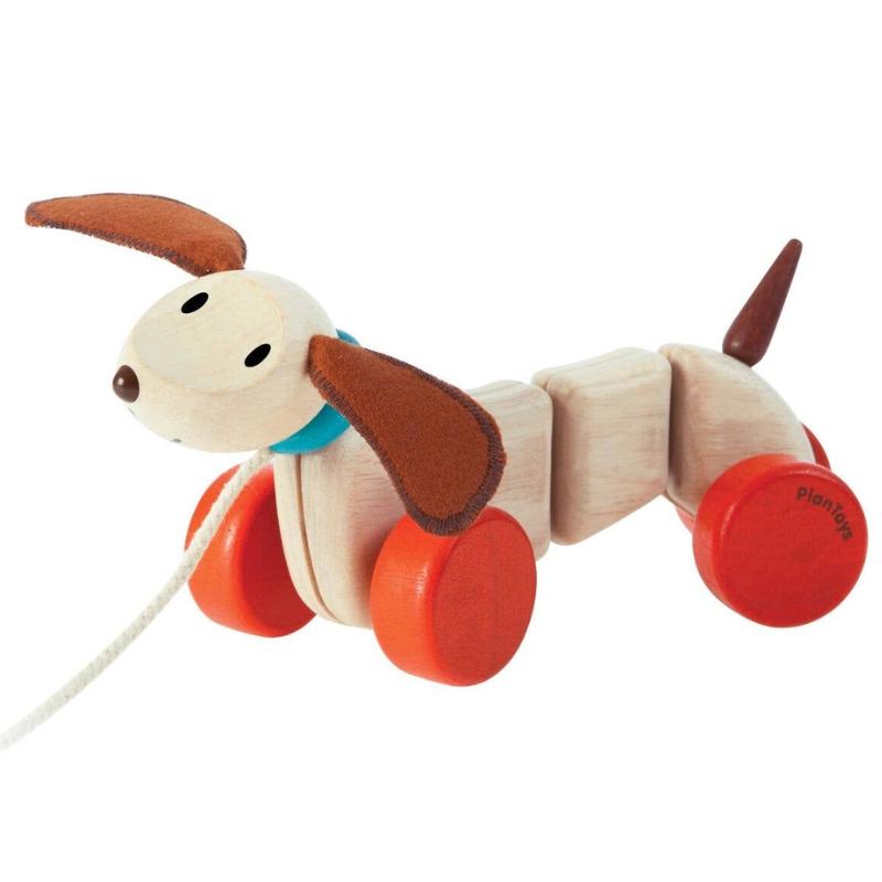 PlanToys - Pull Along Puppy-Posh Baby