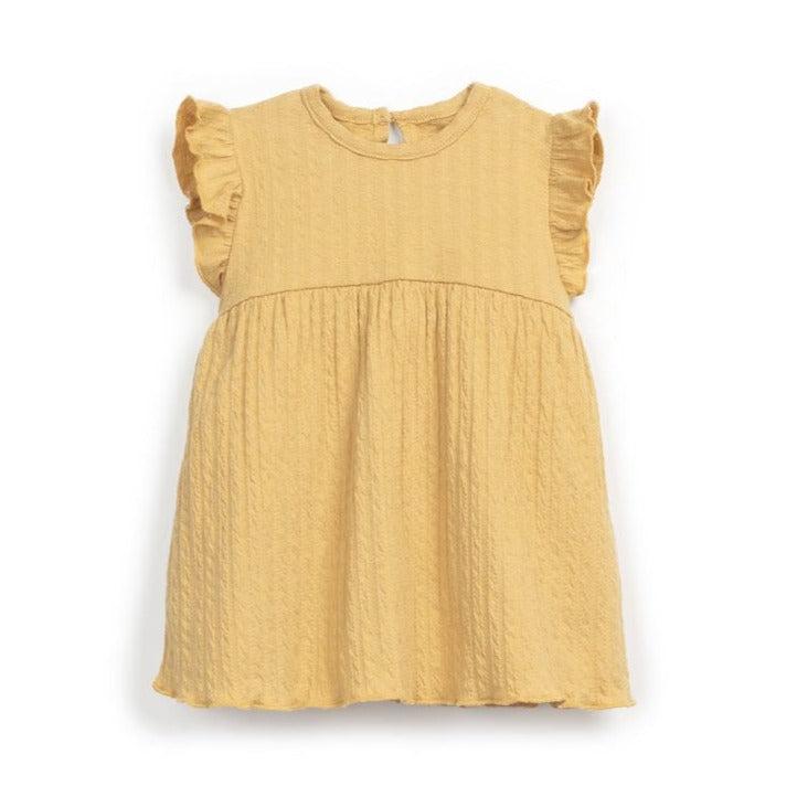 Play Up - Organic Jersey Dress - Marigold Yellow-Dresses-0-3M-Posh Baby