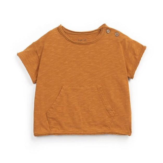 Play Up - Organic Jersey T-Shirt - Burnt Orange-Short Sleeves-0-3M-Posh Baby